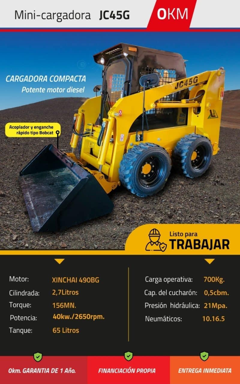 Mini-Pala Cargadora TAIAN JC45G - Imagen 7